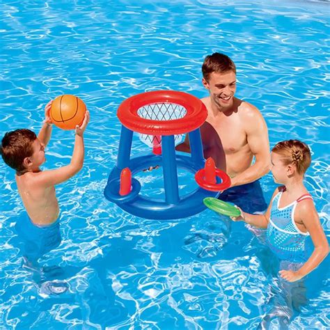 Water Basketball Hoop Pool Float Inflatable ring play game Swimming ...