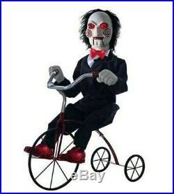 Animated Jigsaw Billy the Puppet Tricycle Trike Moves Lights Up Motion ...