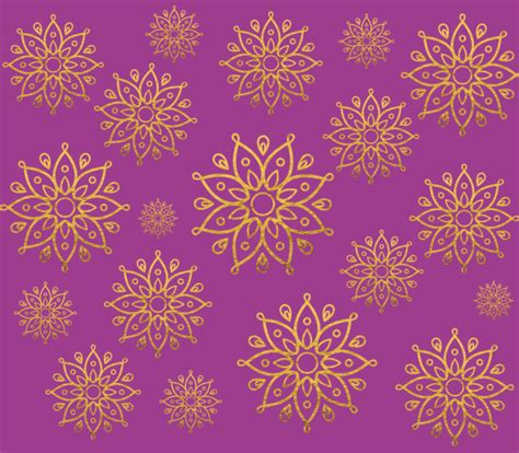 Purple And Gold Mandala Pattern Free Stock Photo - Public Domain Pictures