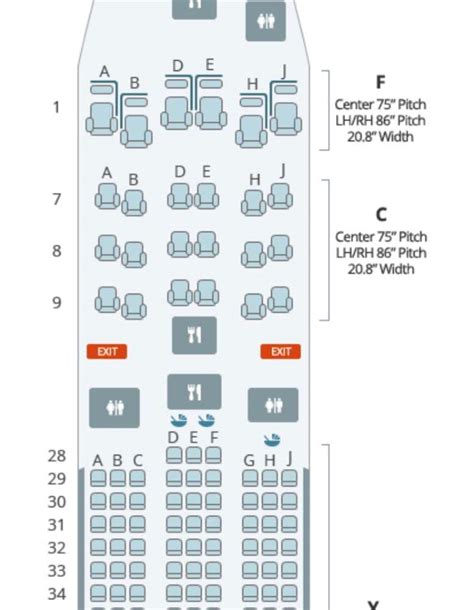 Korean Air A380 Seat Map