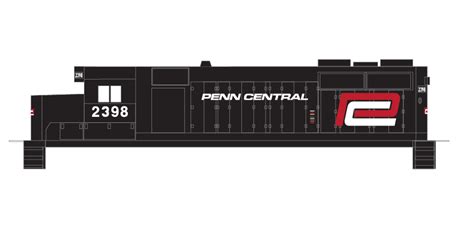 Penn Central Locomotive Red White Logo | CMR Products