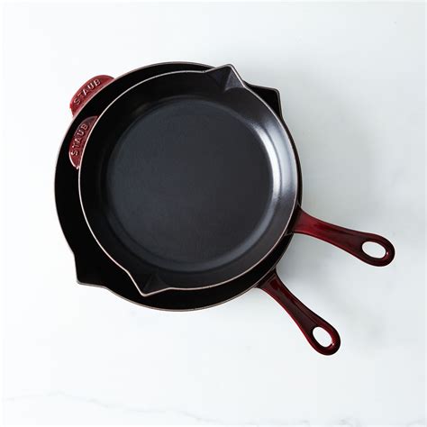 Staub Cast Iron Frying Pan in 10" and 12" Sizes, 6 Colors, Made in France on Food52