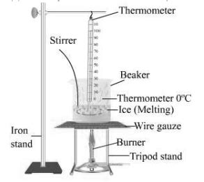 Draw a labelled diagram of the experimental setup to study the latent ...