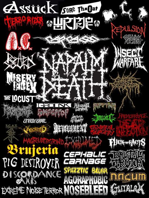 Grindcore & Goregrind Bands | Heavy metal quote, Heavy metal music, Thrash metal style