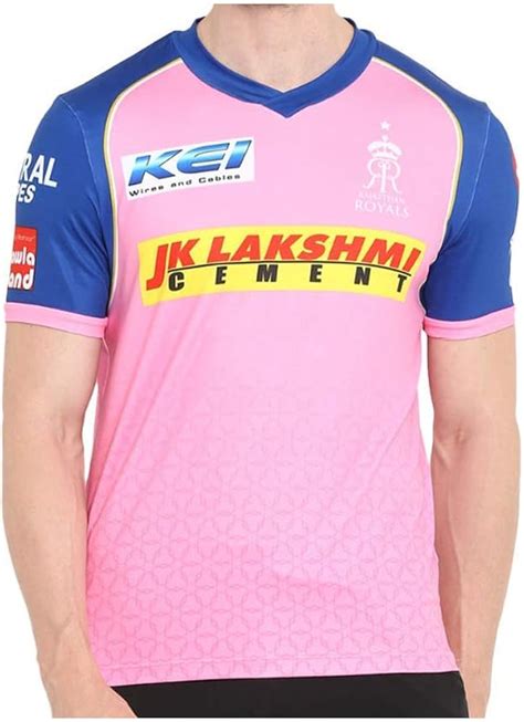 Rajasthan Royals 2019 Official Vivo IPL Cricket Training Jersey/Shirt ...