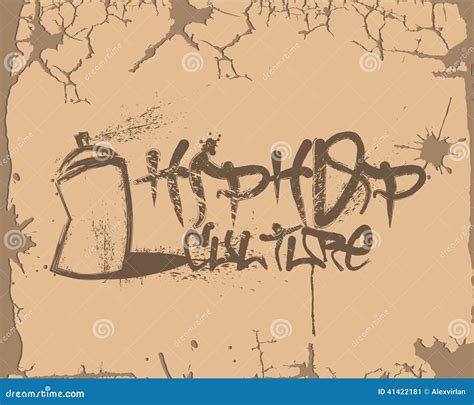 Urban Hip Hop Culture Graffiti Cartoon Vector | CartoonDealer.com #41422181