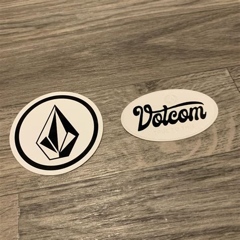 Volcom Sticker Lot 2 stickers total Will ship next... - Depop