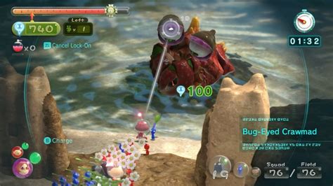 Pikmin 3 Mission Mode - Battle Enemies #14 (DLC): Forgotten Cove ...