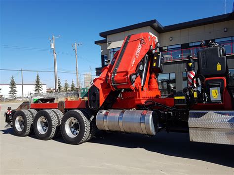 The Largest Knuckle Boom in AB has Arrived - Encore Trucking & Transport Ltd.