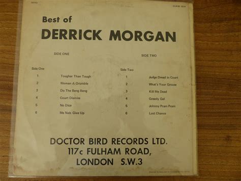 popsike.com - Derrick Morgan: Best of Derrick Morgan LP vg+, 1969 RAR - auction details