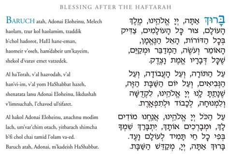 Haftarah Blessings - Congregation Sha'are Shalom