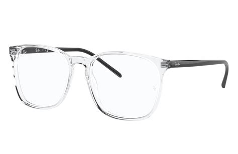 Rb5387 Eyeglasses with Shiny Transparent Grey Frame | Ray-Ban®