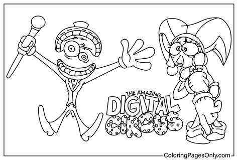 Free The Amazing Digital Circus Coloring Page - Free Printable Coloring ...