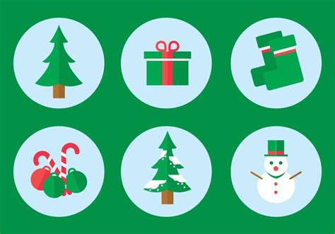 Christmas Icon Vector Set 94024 Vector Art at Vecteezy