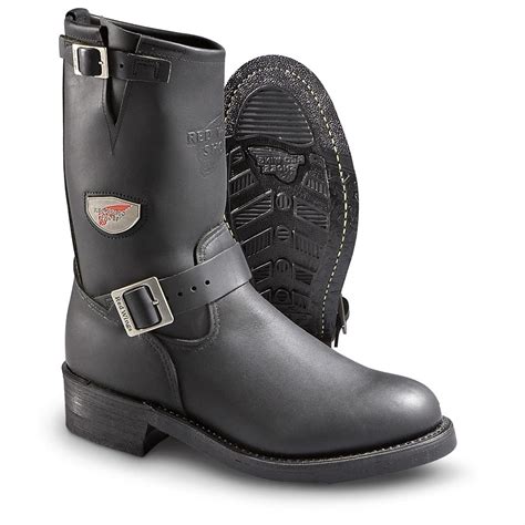 Men's Red Wing® Engineer Boots, Black - 168170, Motorcycle & Biker Boots at Sportsman's Guide