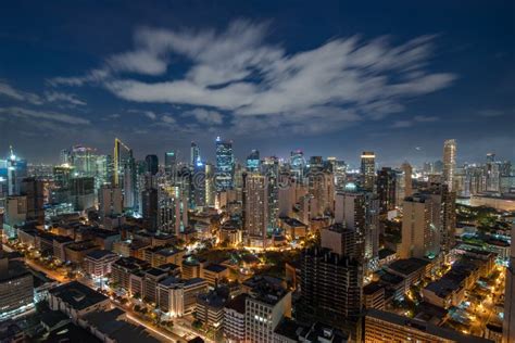 Makati Skyline at Sunset. Makati is a City in the Philippines Editorial Stock Photo - Image of ...