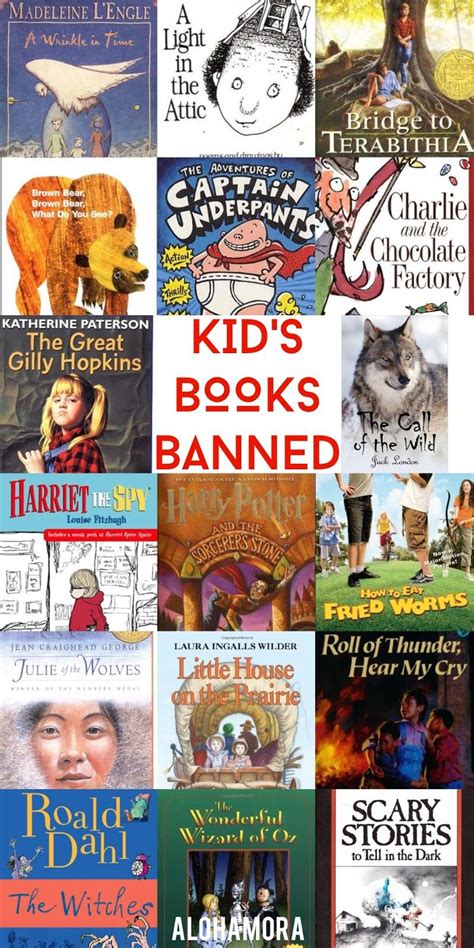 Children's/Juvenile/Kids Books that have been Banned. A fabulous book list of banned books that ...