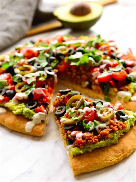 Vegan Nacho Pizza - The Stingy Vegan