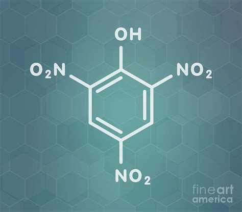 Picric Acid Explosive Molecule Photograph by Molekuul/science Photo ...