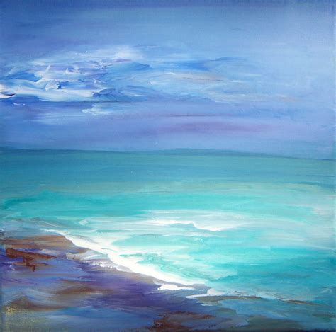 Original Acrylic Seascape Painting by Sheri 12x12 canvas