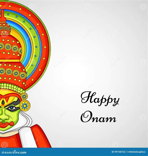 Illustration of South Indian Festival Onam Background Stock Vector ...