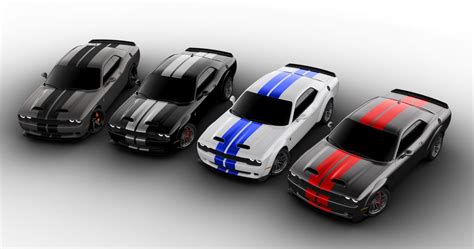 High contrast: New center stripe colors for Dodge Challenger SRT Hellcat | Stellantis Blog