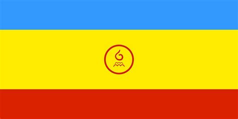 Flag of Kalmykia 36047846 Vector Art at Vecteezy