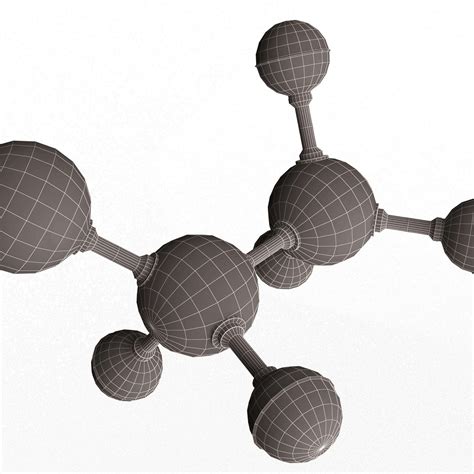 Ethanol Molecule - 3D Model by KhaganFX