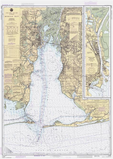 Mobile Bay Alabama Map - 1984 – HullSpeed Designs