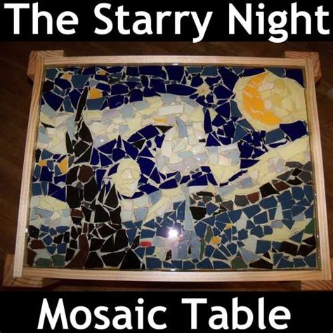 Starry Night Mosaic Table Tutorial – Glass Art