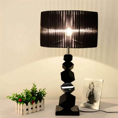 TUDA 33X60cm Free Shipping Luxury Black K9 Crystal Table Lamps Modern Minimalist Style Table ...