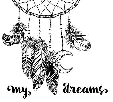 Native American Dream Catcher Clip Art With Feathers And Moon Symbol Vector, Round, Design ...