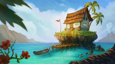 Island Painting Wallpapers - Wallpaper Cave