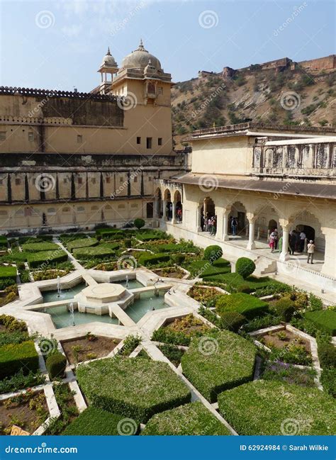 Amber Fort: The Charbagh Gardens Stock Photo - Image: 62924984