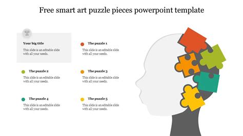 Free Powerpoint Templates Puzzle Pieces