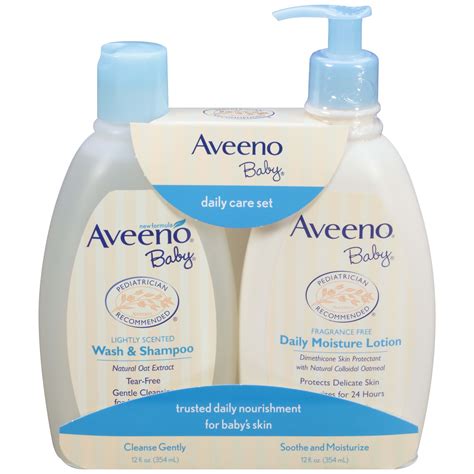 Aveeno Baby Daily Care Set with Baby Wash & Shampoo & Lotion, 2 items - Walmart.com - Walmart.com