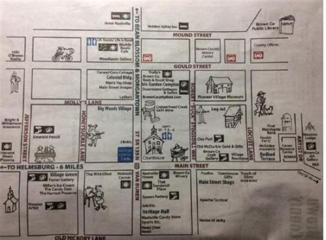 Streets & Shop Map of Nashville (NORTHERN half) | Poster