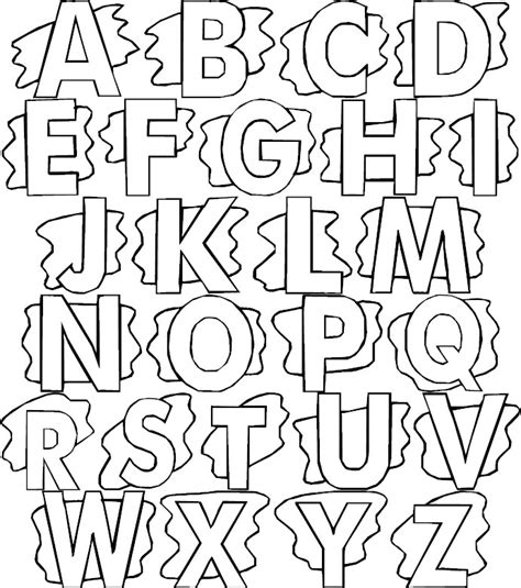 Alphabet Coloring Pages