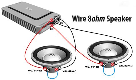 Wire 4 Ohm Speaker To 8 Ohm