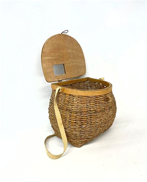 Vintage Fishing Creel Fishing Basket Fisherman Gift Cabin - Etsy