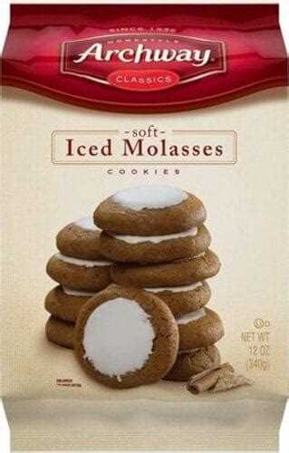 Archway Soft, Iced Molasses Archway Classics Cookies - 1, Nutrition ...