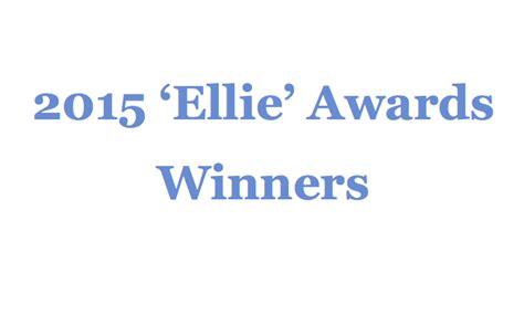 2015 'ELLIE' AWARDS WINNERS - Australian Screen Editors