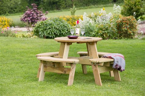 4 Seater Round Picnic Table | Knight Fencing