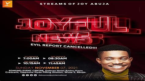 Pastor Jerry Eze Sunday Live Service 7 November 2021 | Streams Of Joy