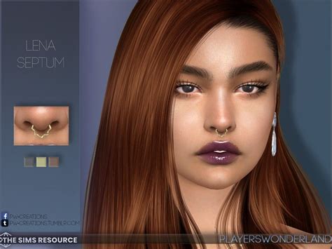 Nose Peircing, Septum Piercing Ring, Peircings, Sims 4 Piercings, Female Piercings, Ear ...