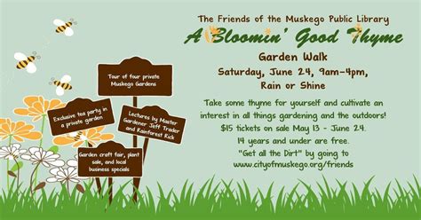 A Bloomin Good Thyme Garden Walk | Muskego Public Library | June 24, 2023