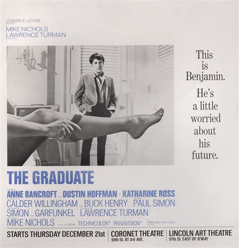 The Graduate (1967) Poster, US, New York premiere | Original Film ...