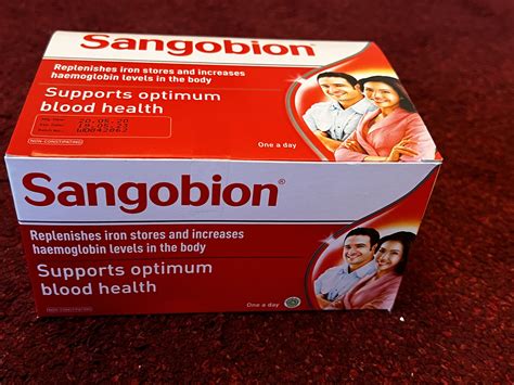 Sangobion Iron Tablets (100 capsules), Health & Nutrition, Health Supplements, Vitamins ...