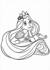 Princess Rapunzel Tangled  Disney Coloring Pages sketch template