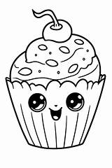 Premium Vector  Cute Blueberry Muffin Coloring Page sketch template